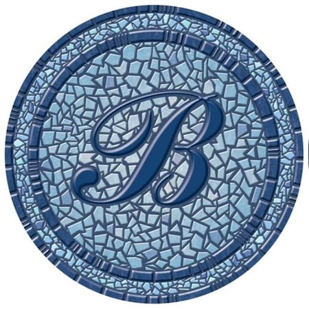 Lamatek Lamatek 67B00-0044B 29 in. dia. Monogram Mosaic Poolsaic Mat- B 67B00-0044B